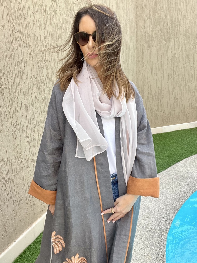 Dark grey kimono