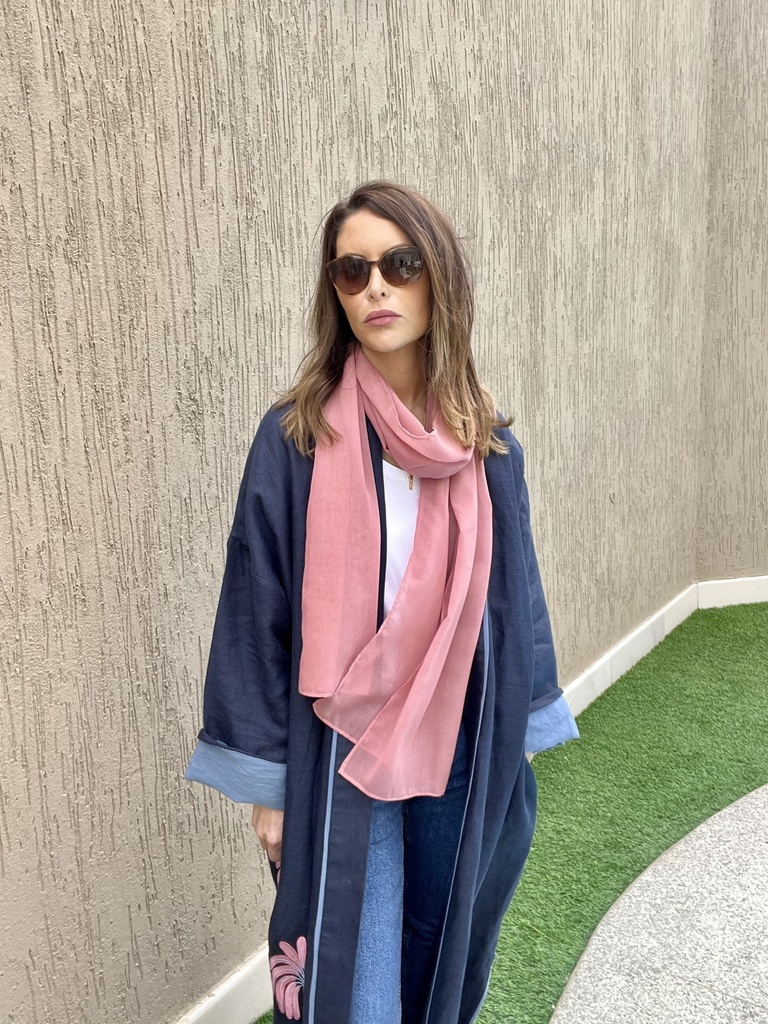 Navy/pink kimono