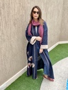 Navy/ plum kimono