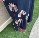 Navy/ plum kimono