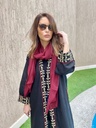 Black/burgundy