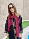Black/burgundy