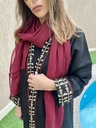 Black/burgundy