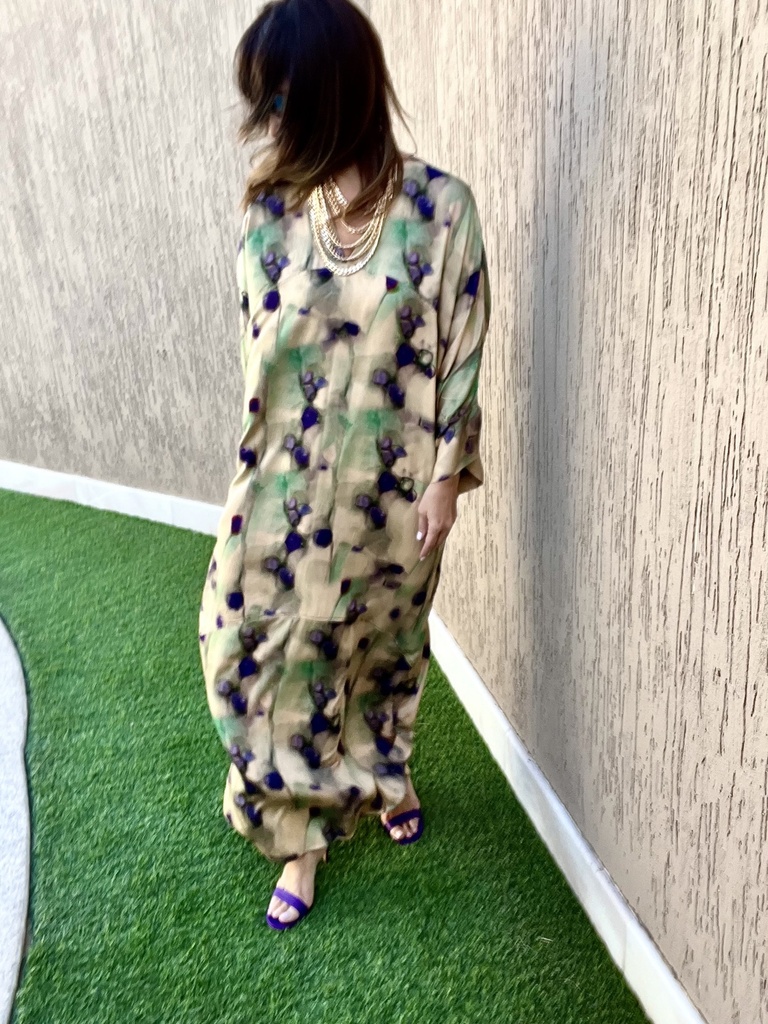 Grape vine cotton silk