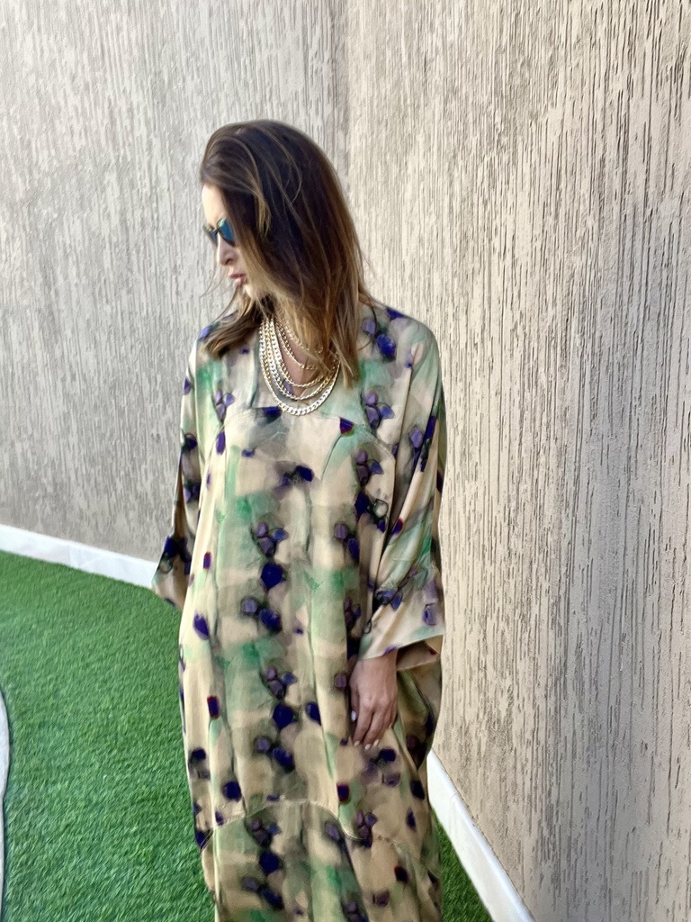 Grape vine cotton silk