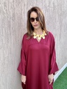 Burgundy cotton satin blend
