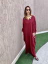 Burgundy cotton satin blend