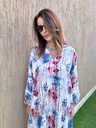 Woodland  blue cotton silk