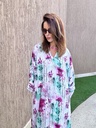 Woodland green cotton silk