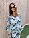 Super bloom blue cotton silk