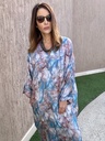 Fumes blue cotton silk