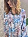 Fumes blue cotton silk