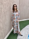 Fumes orange cotton silk