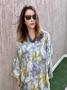 Fumes yellow Cotton Silk
