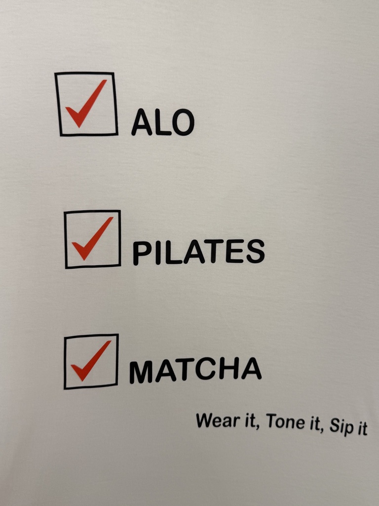 Alo Pilates Matcha Tee Shirts