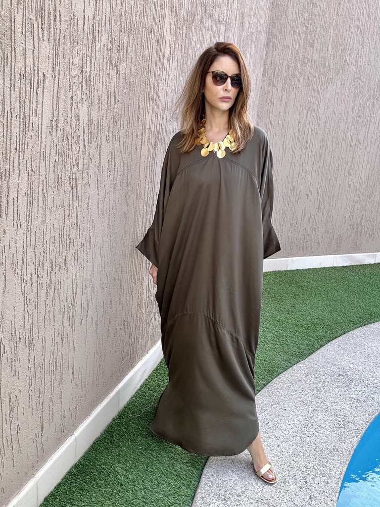 كاكي قطن ستان