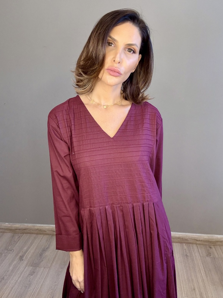 Crease burgundy