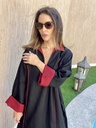 Black/burgundy