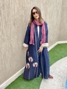 Navy/ plum kimono