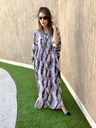 Pixel grey cotton silk