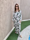 Super bloom green cotton silk