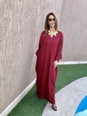 Burgundy cotton satin blend