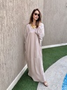 Powder pink cotton satin blend